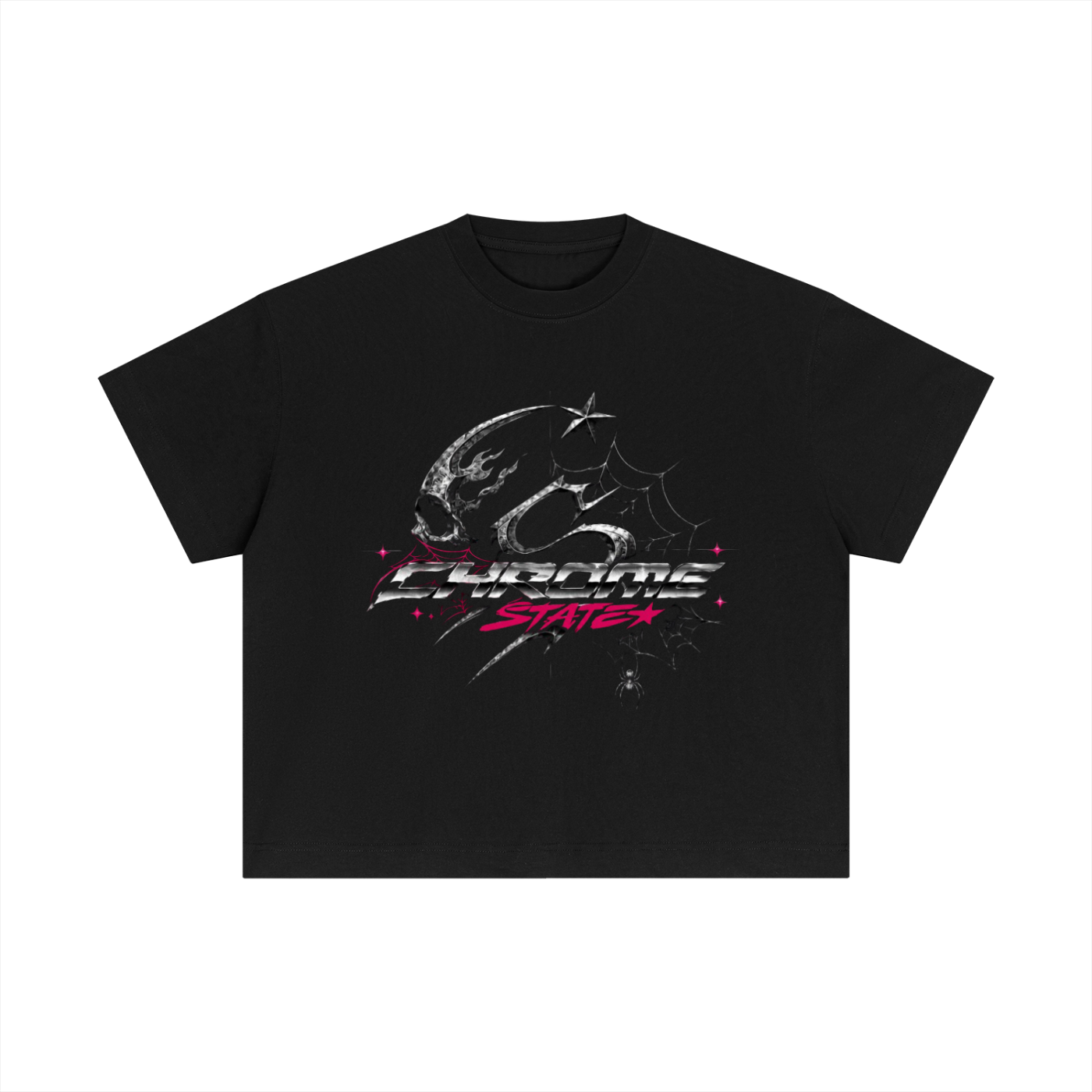 chrome state x silent spider Boxy T
